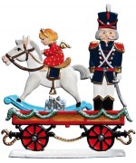Train Car with Nutcracker 2018 Christmas Pewter Wilhelm Schweizer - TEMPORARILY OUT OF STOCK